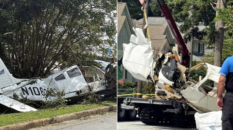 Small aircraft plummets into Georgia neighborhood, leaves 3 injured
