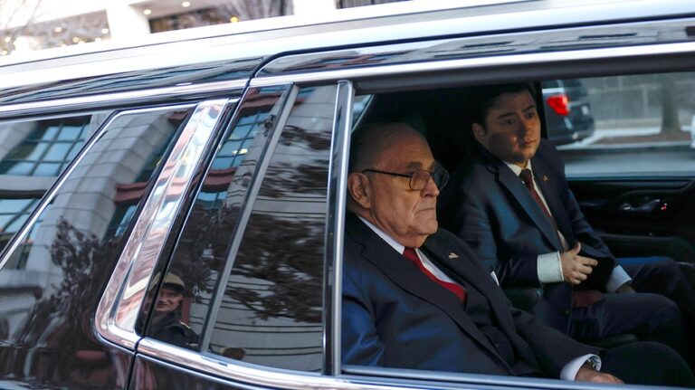 Rudy Giuliani injured in New Hampshire car crash after aiding domestic violence victim, spokesman says