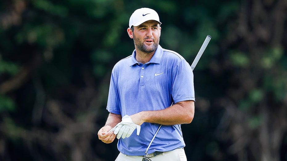 Scottie Scheffler holes miraculous chip shot from rough to seal BMW Championship victory at Caves Valley