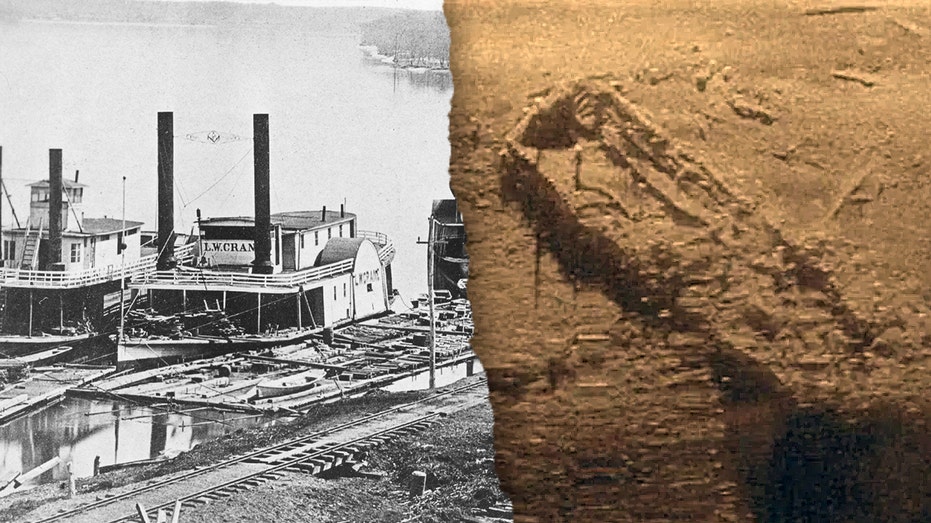 Researchers accidentally discover Civil War-era shipwreck while exploring murky Midwest river