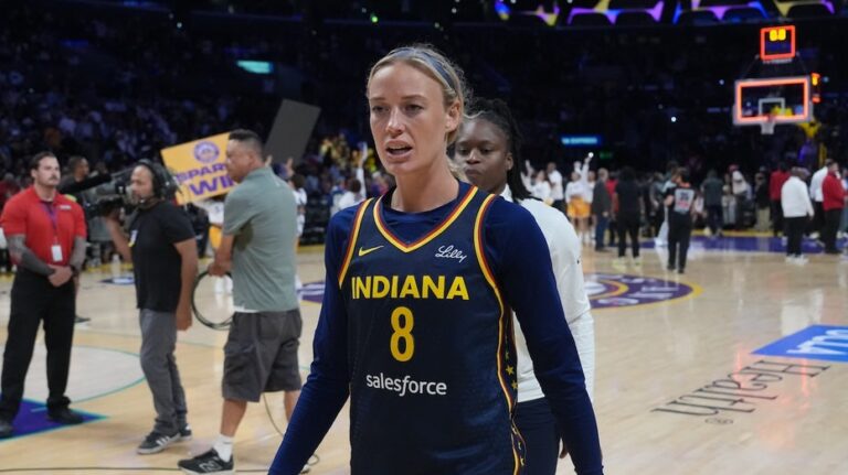 Fever's Sophie Cunningham appears to be hit by sex toy after lamenting possibility of it happening