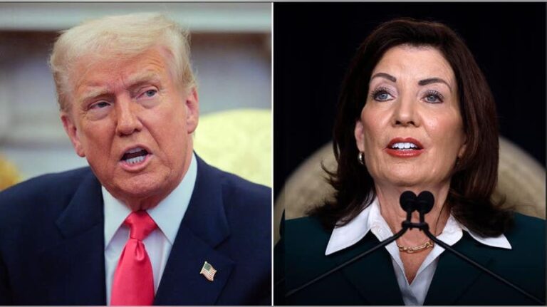 Hochul vows to 'fight fire with fire' on redistricting while hosting Texas Democrats who fled state