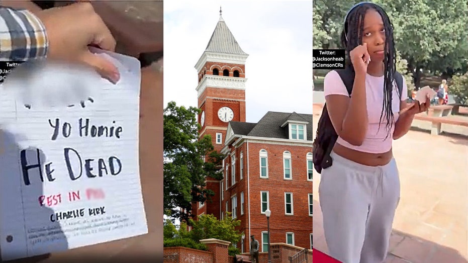 WATCH: Clemson student caught on video appearing to mock Charlie Kirk after assassination