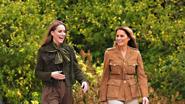 Kate Middleton and Melania Trump team up for first-ever joint outing during historic state visit