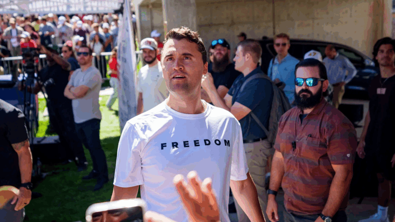 Line to get Charlie Kirk 'FREEDOM' shirt at Oregon-Penn State game floods parking lot