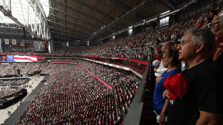 Charlie Kirk honored by 90K in one of the largest memorials for a private citizen