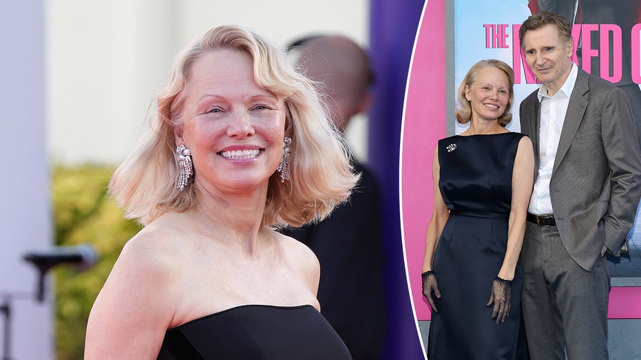 Pamela Anderson seemingly shuts down PR stunt claims about her Liam Neeson romance rumors