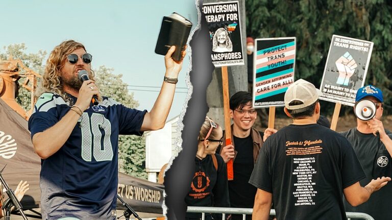 Christian worship rally in Seattle remains peaceful despite progressive protests