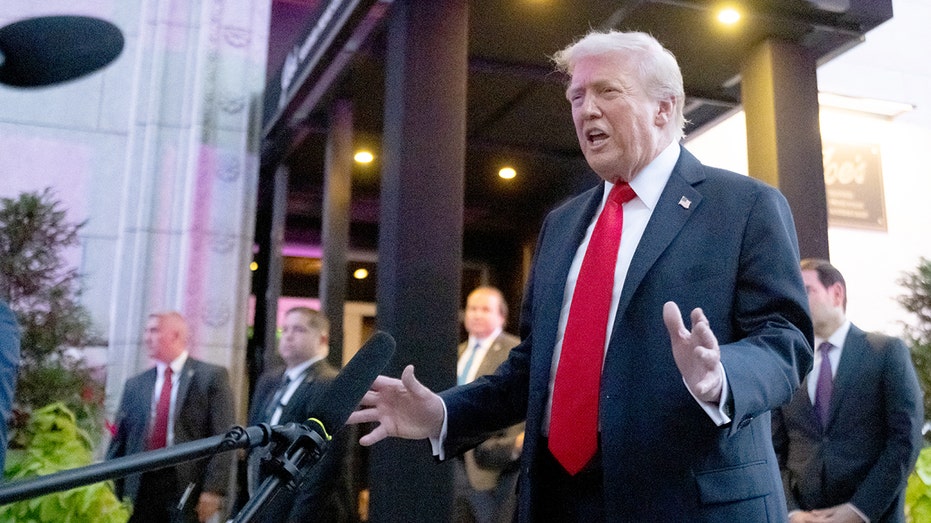 Trump makes surprise DC restaurant stop to showcase 'virtually no crime' in capital, faces down protesters