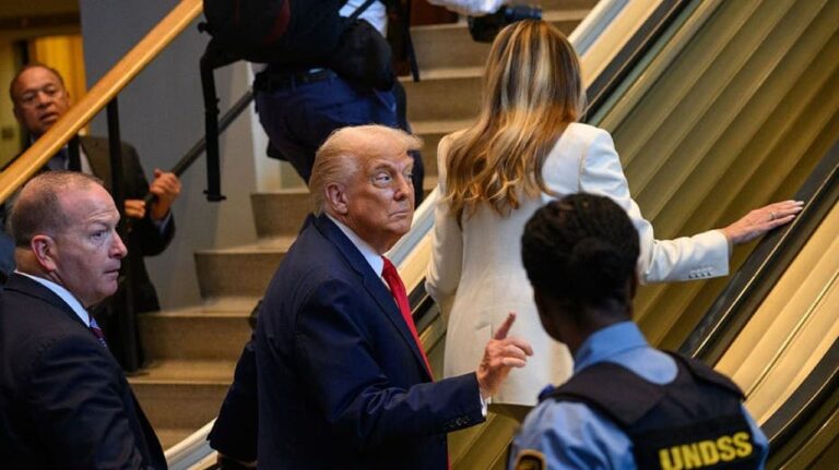 Sabotage? Leavitt demands answers to UN escalator malfunction with Trumps: ‘What it appears to be to me’