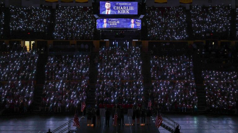 Charlie Kirk vigils held at universities across America following assassination of conservative activist