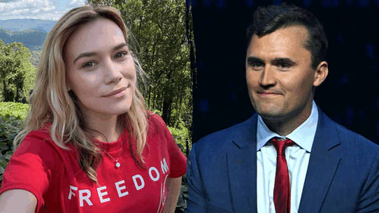 Conservative influencer faces 'absolutely insane' backlash for wearing Charlie Kirk shirt