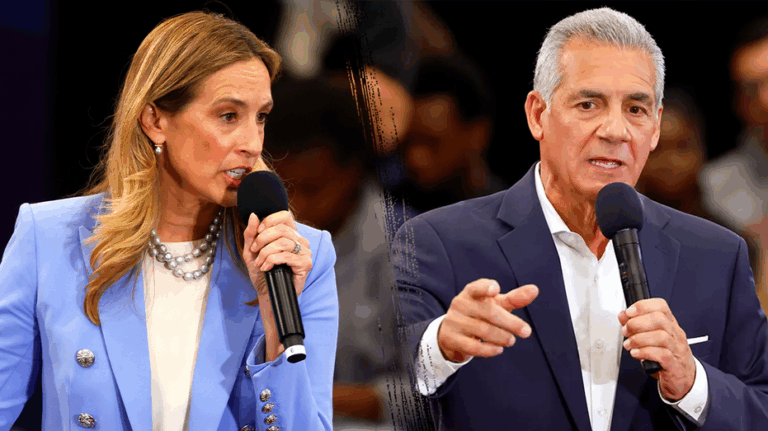 Blue state gubernatorial nominees trade barbs over crucial issue weeks ahead of Election Day