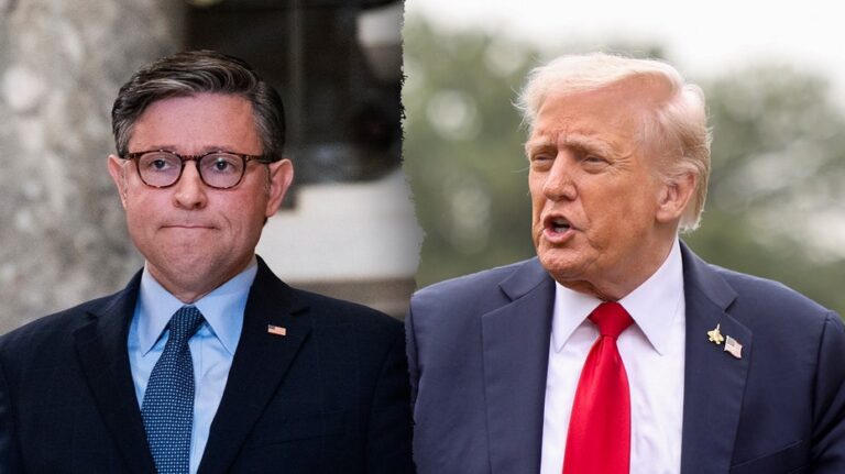 Trump, Johnson appear at odds in government shutdown messaging