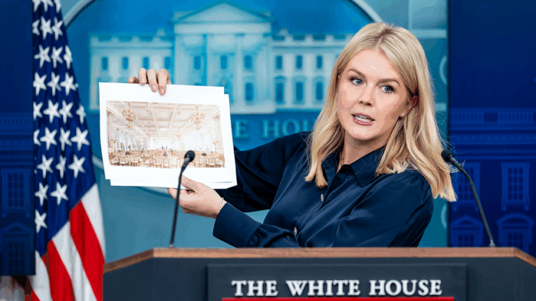White House responds to reports Trump named new ballroom after himself