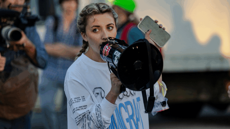 DHS rips ‘dishonest, desperate’ Gen Z candidate who raged against Kristi Noem’s 'crimes’ at anti-ICE protest