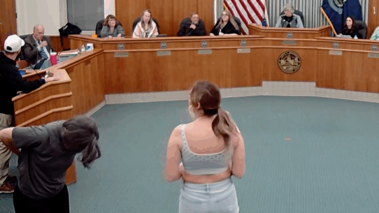 Maine school board meeting sees women undress in protest of trans athletes in girls sports, a growing trend