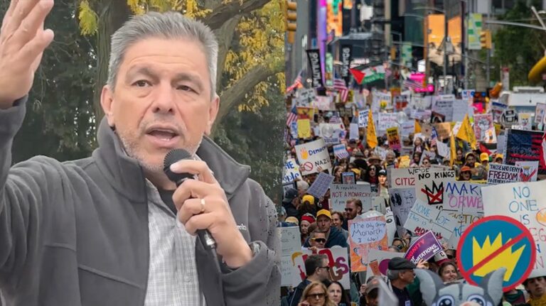 WATCH: 'No Kings' protester steps up to mic and calls for ICE agents to be 'shot,' 'wiped out'