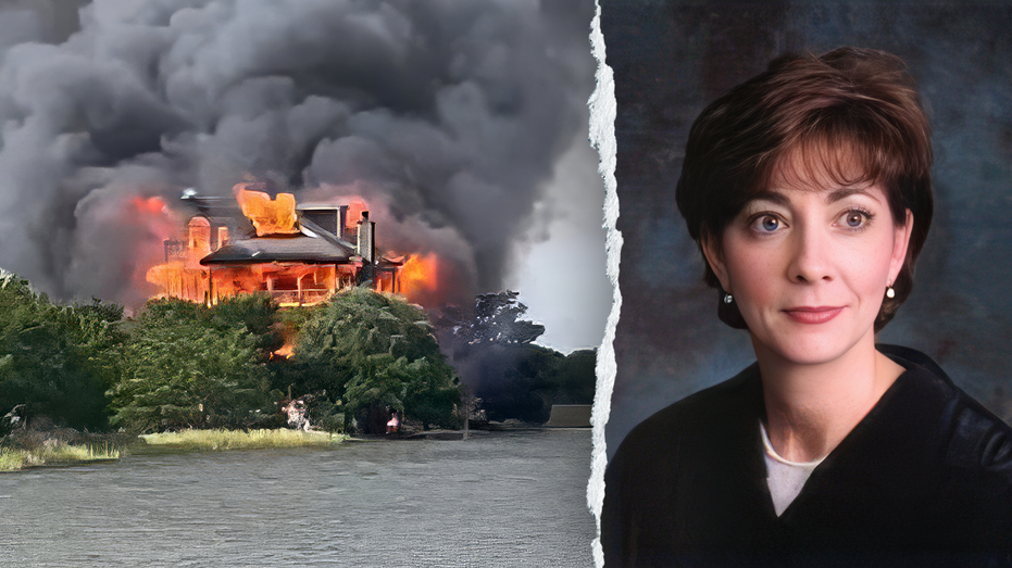 Judge's waterfront mansion burns in possible arson as first responders use kayaks for dramatic rescue