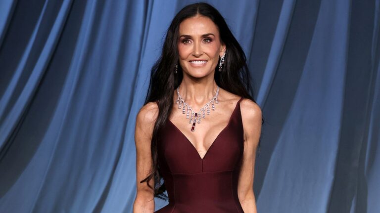 Demi Moore captivates in sheer Gucci jumpsuit at 'Landman' premiere on her 63rd birthday