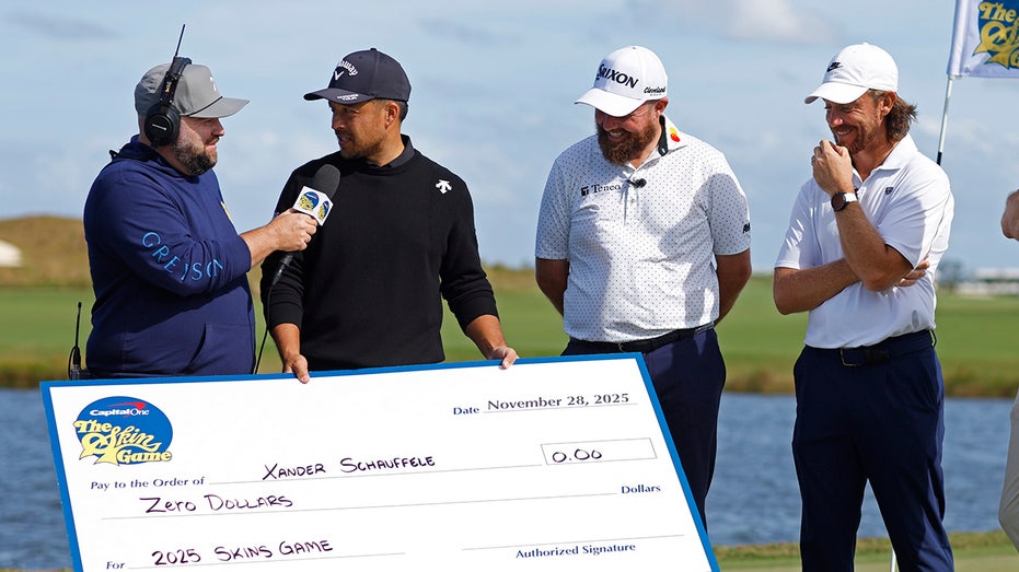 Golf star hilariously awarded check for $0 after not cashing in at Skins Game return