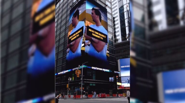 Turning Point USA places Times Square ad for upcoming AmericaFest 2025