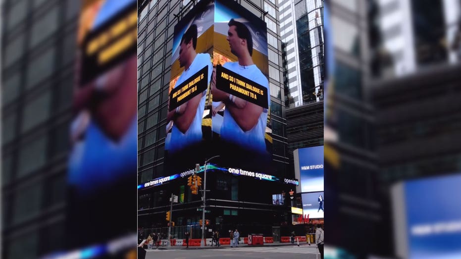 Turning Point USA places Times Square ad for upcoming AmericaFest 2025