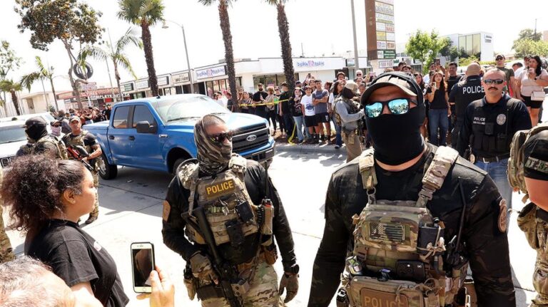Swalwell threatens to revoke driver's licenses of masked ICE agents operating in California