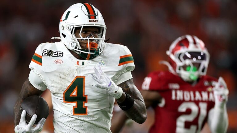 Miami star throws punch at Indiana player after national championship loss