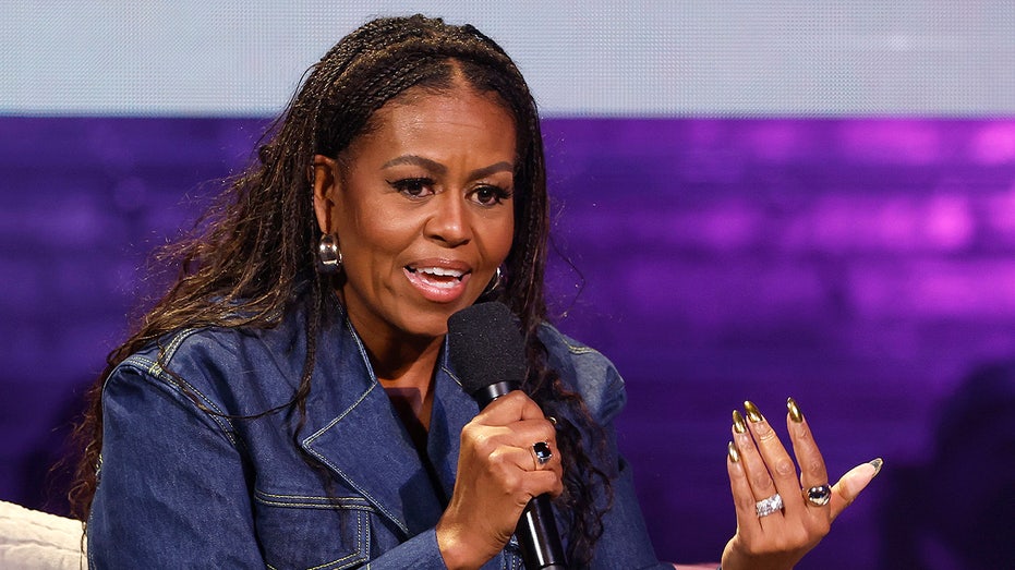 Michelle Obama complains about media questioning her fashion mere minutes after touting her outfit