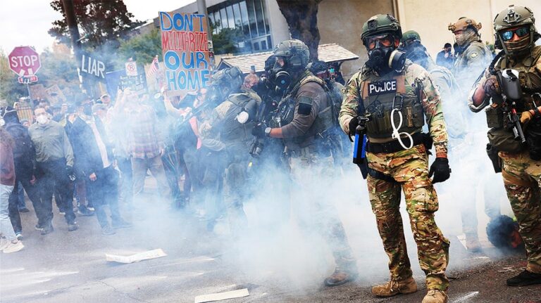 Oregon residents sue Homeland Security after tear gas used on anti-ICE protesters