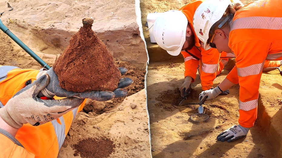 Archaeologists uncover eerie Anglo-Saxon 'sand bodies' at nuclear power station site