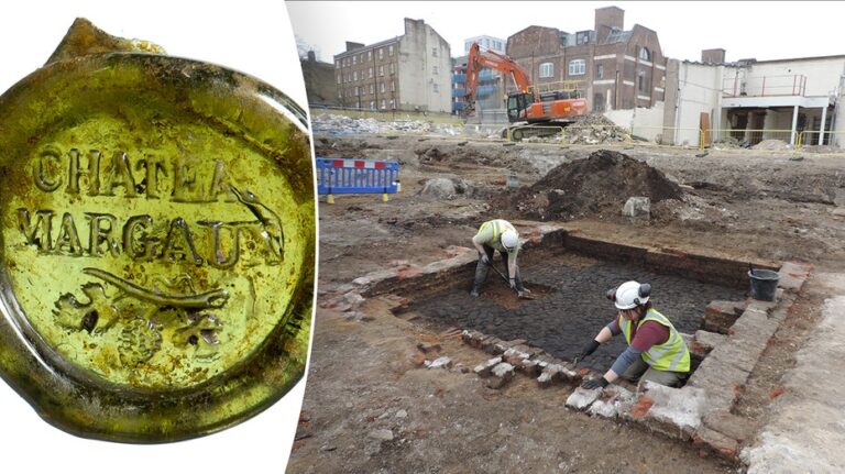 Stunning remnant from Thomas Jefferson's favorite wine, plus Victorian children's scribbles found in dig