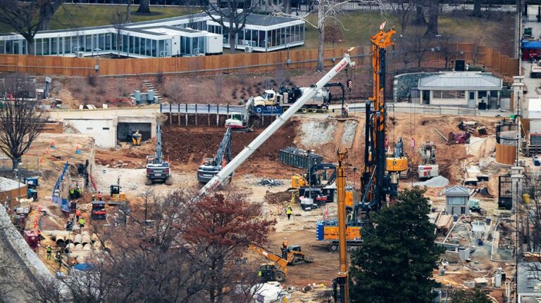 Trump says it 'is too late' to stop the White House ballroom construction amid lawsuit