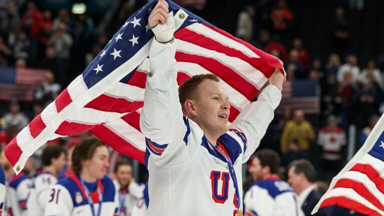 Brady Tkachuk addresses White House's 'clearly fake' AI video showing him insulting Canadians