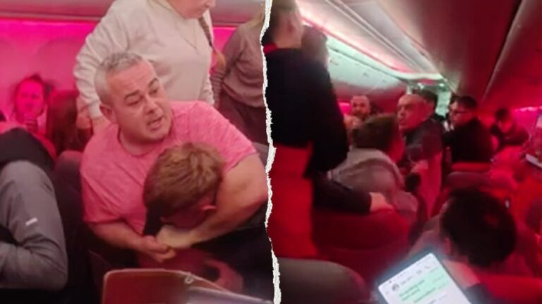 Chaotic video shows passengers trading midair blows; plane forced to divert: reports