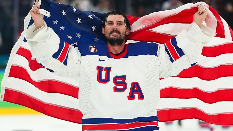 Connor Hellebuyck's miracle stick save helped Team USA capture first hockey gold since 1980 at Olympics