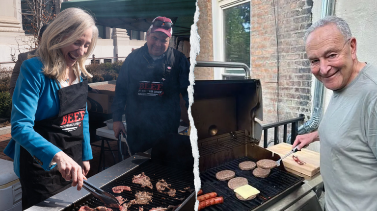 Schumer's 'E. coli' burger photo resurfaces after another Dem's grilling skills get torched: 'What is that?'