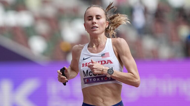 American runner's half marathon lead wiped away after bizarre course mishap