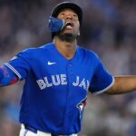 Blue Jays outfielder Jesús Sánchez leaves game after appearing to be hit by ball thrown from stands